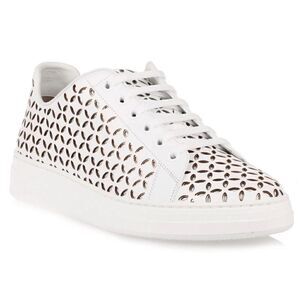 ALAÏA
White laser-cut leather sneaker size 35 / excellent